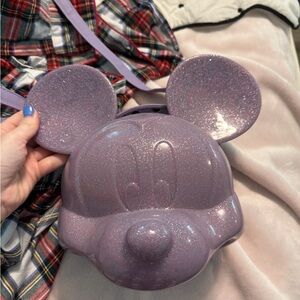 Purple Glitter Mickey Mouse Bag loungefly